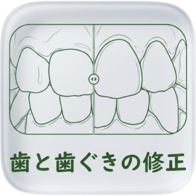 歯と歯ぐきの形の修正